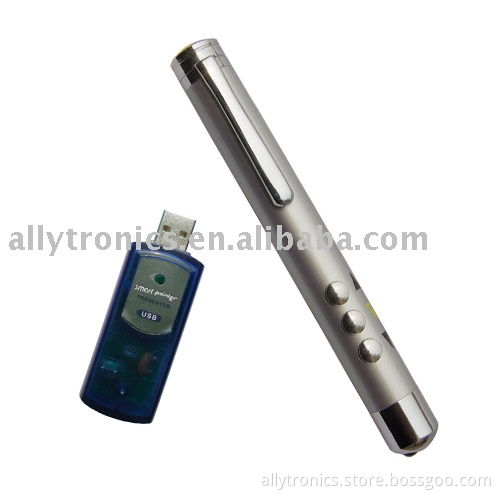 Wireless remote-control laser pointer